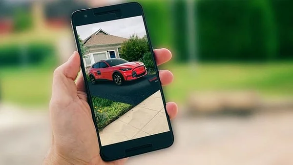 Ford Mustang Mach-E AR experience — close view