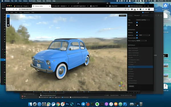 Custom car paint shader — flake and clearcoat simulation
