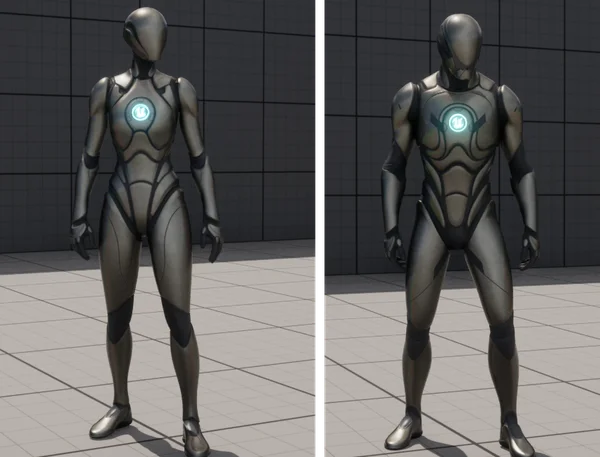 3D character model used for synthetic data generation