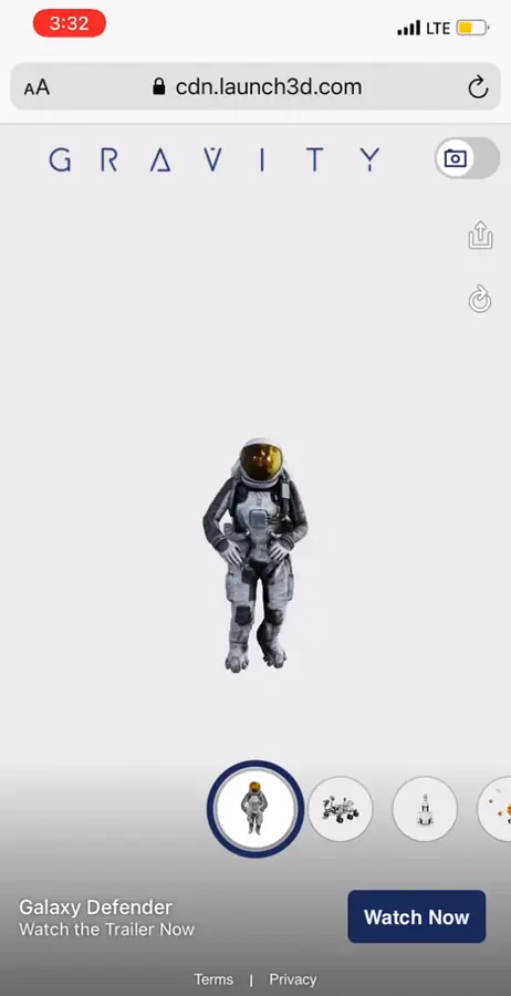 NASA × Yahoo RYOT Lab — spacecraft and rovers as browser AR