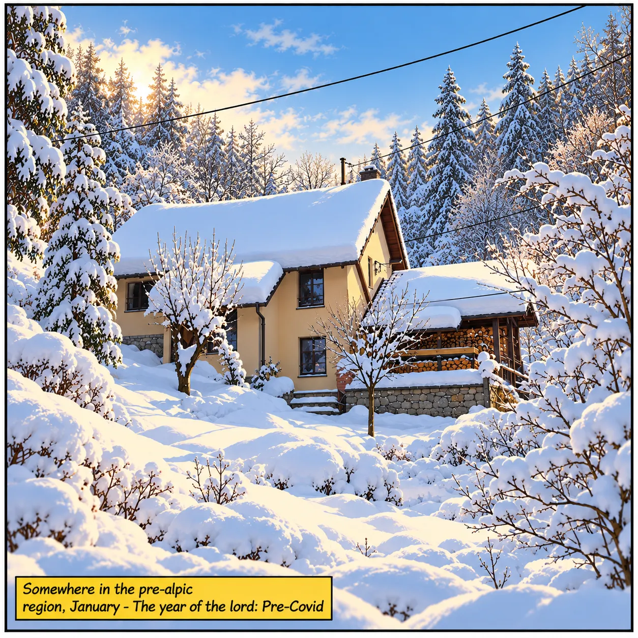 The Writing on the snow — cover