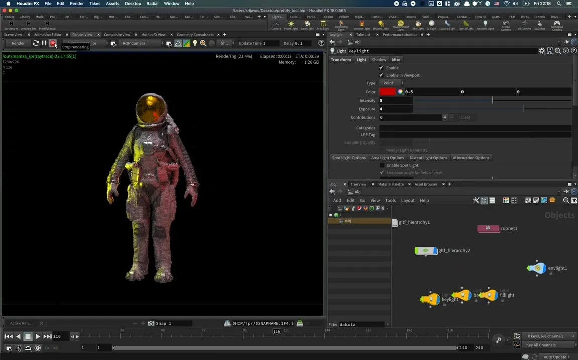 Houdini asset pipeline for CAD-to-AR conversion